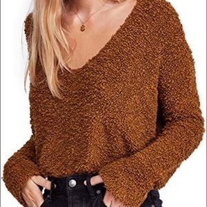 FREE PEOPLE POPCORN PULLOVER SWEATER
